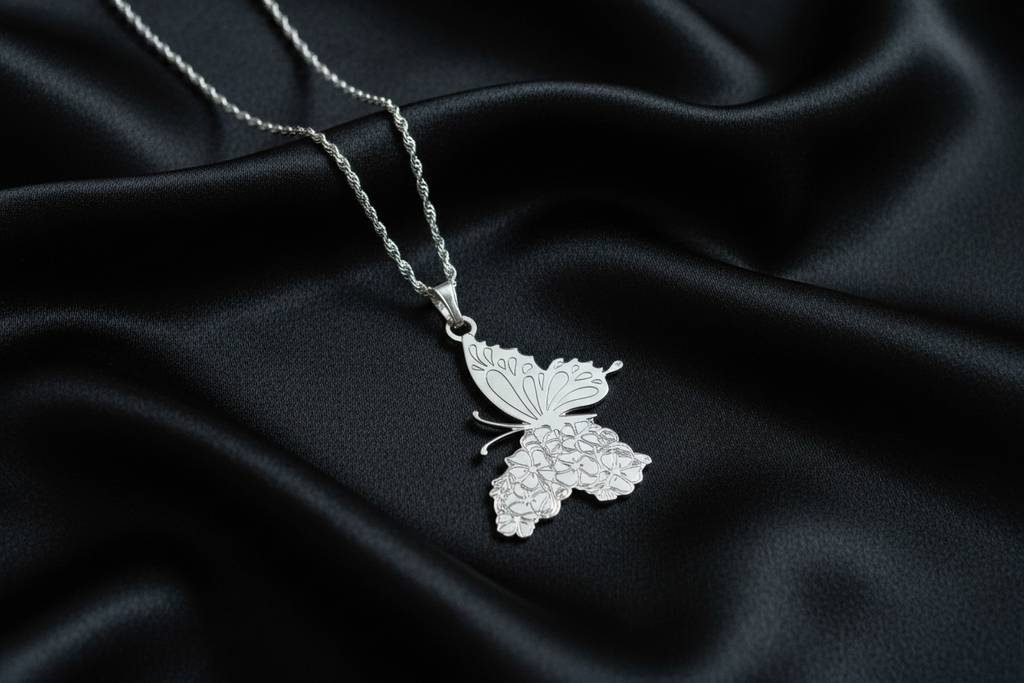 Butterfly Pendant & Chain