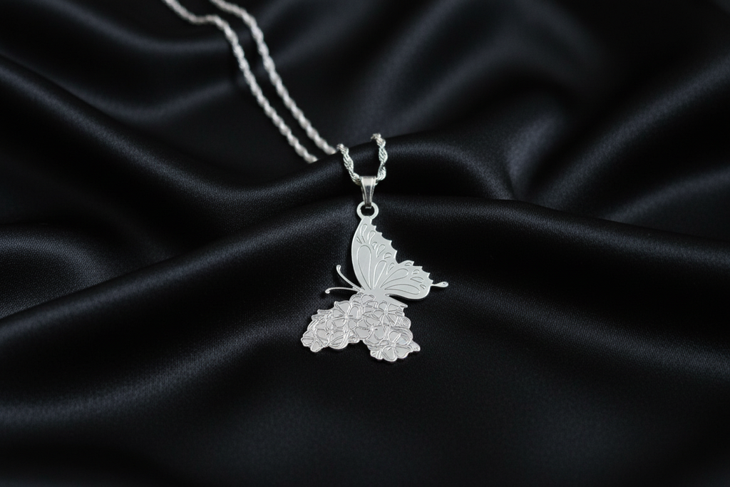 Butterfly Pendant & Chain