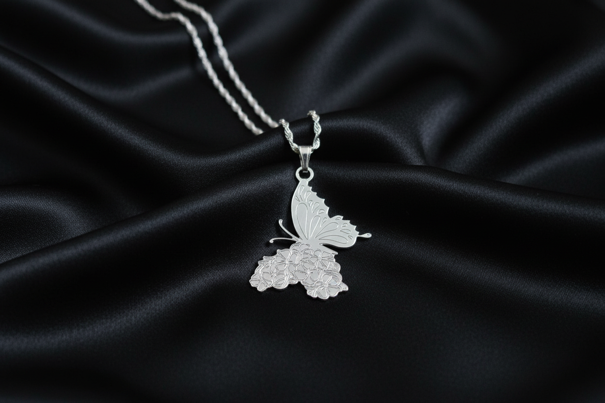 Butterfly Pendant & Chain