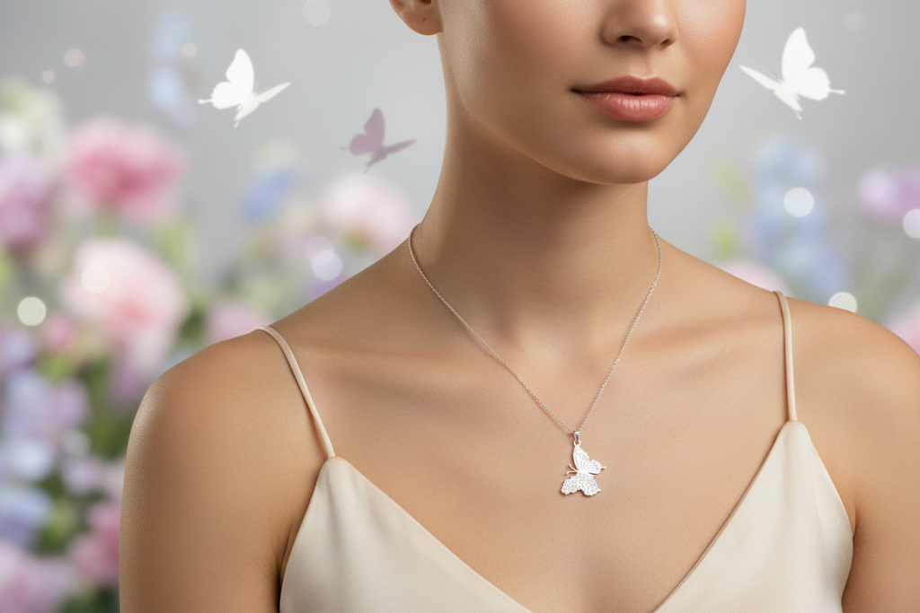 Butterfly Pendant & Chain