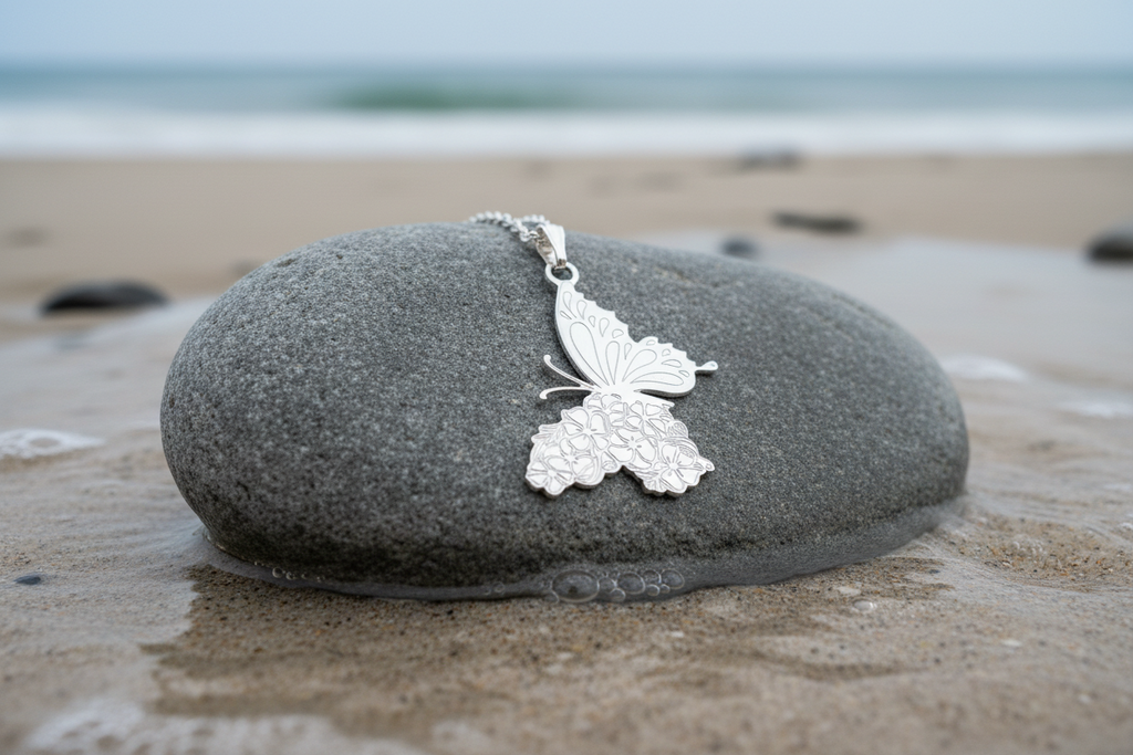 Butterfly Pendant & Chain