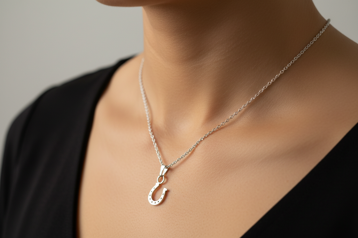 Horseshoe Pendant & Chain