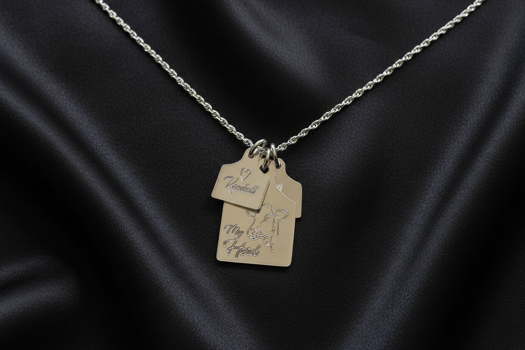 My Herd Personalised Cow Tag Necklace
