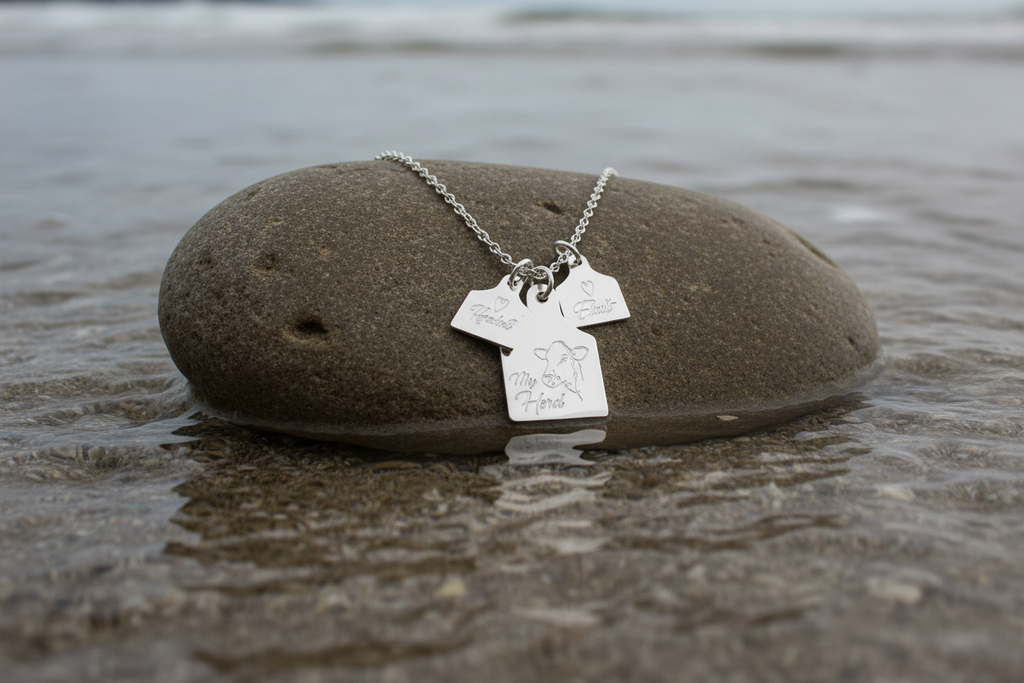 My Herd Personalised Cow Tag Necklace