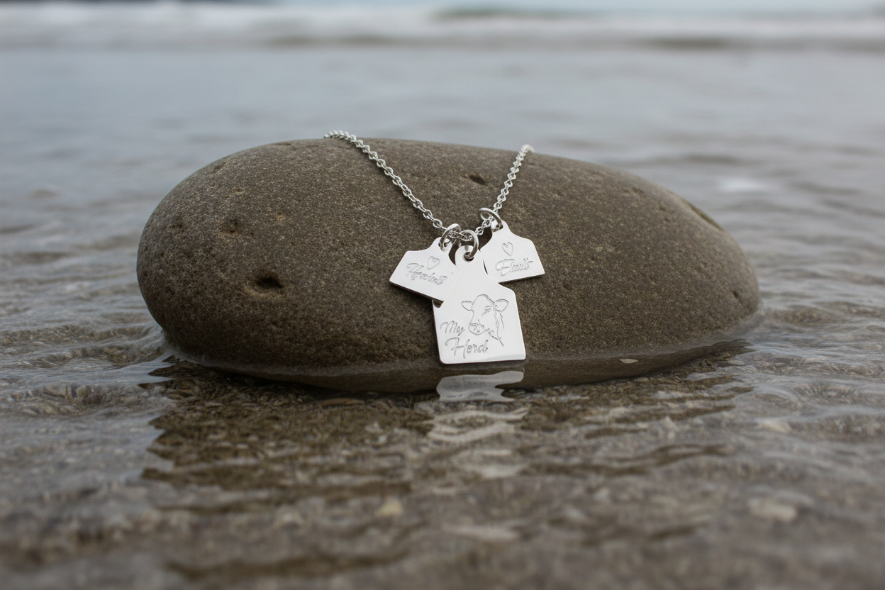 My Herd Personalised Cow Tag Necklace