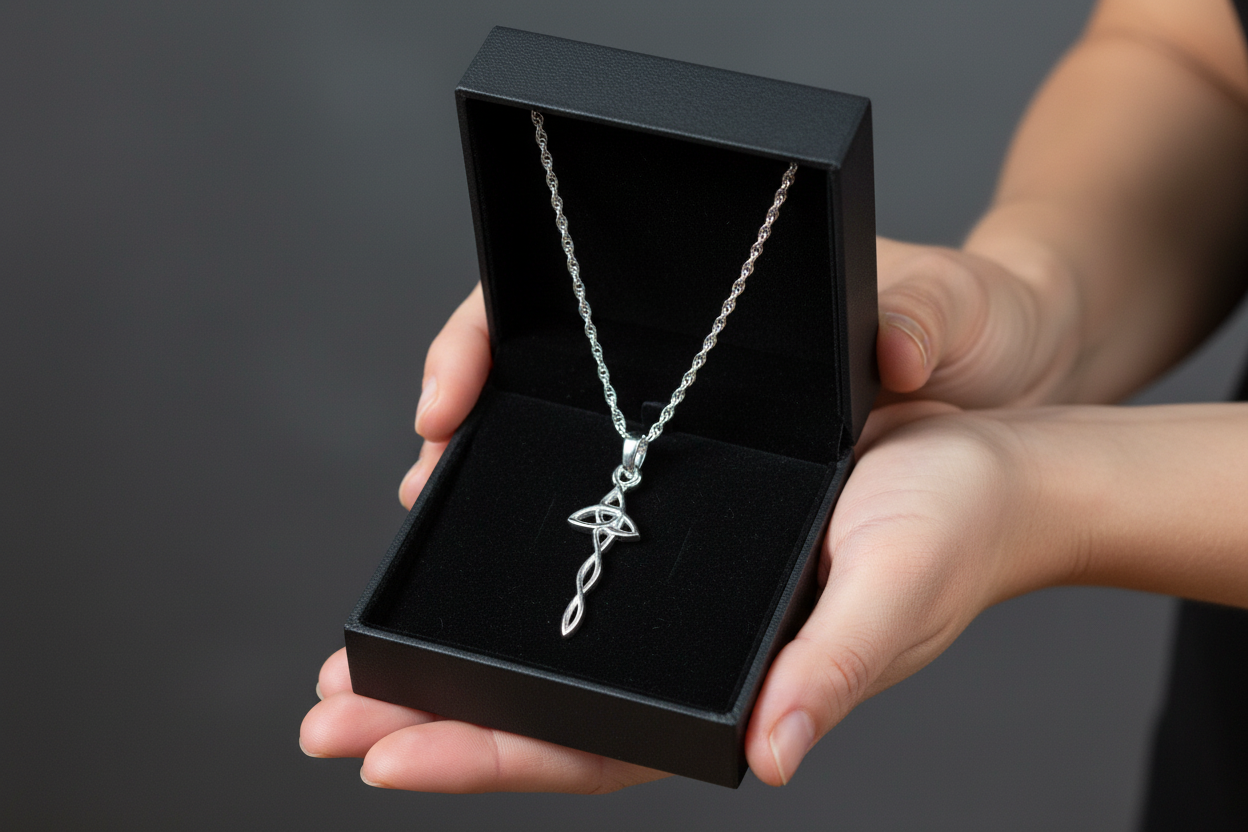 Pendant a Chadwyn Geltaidd Triquetra