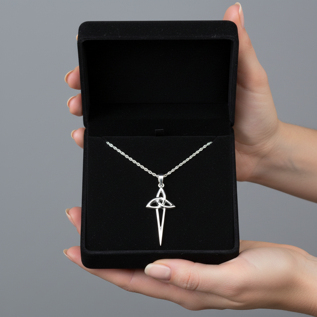 Pendant a Chadwyn Geltaidd Triquetra
