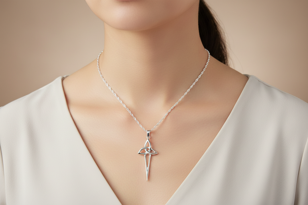 Pendant a Chadwyn Geltaidd Triquetra