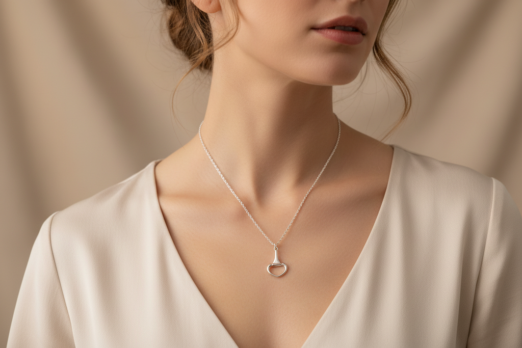 Single Snaffle Pendant & Chain