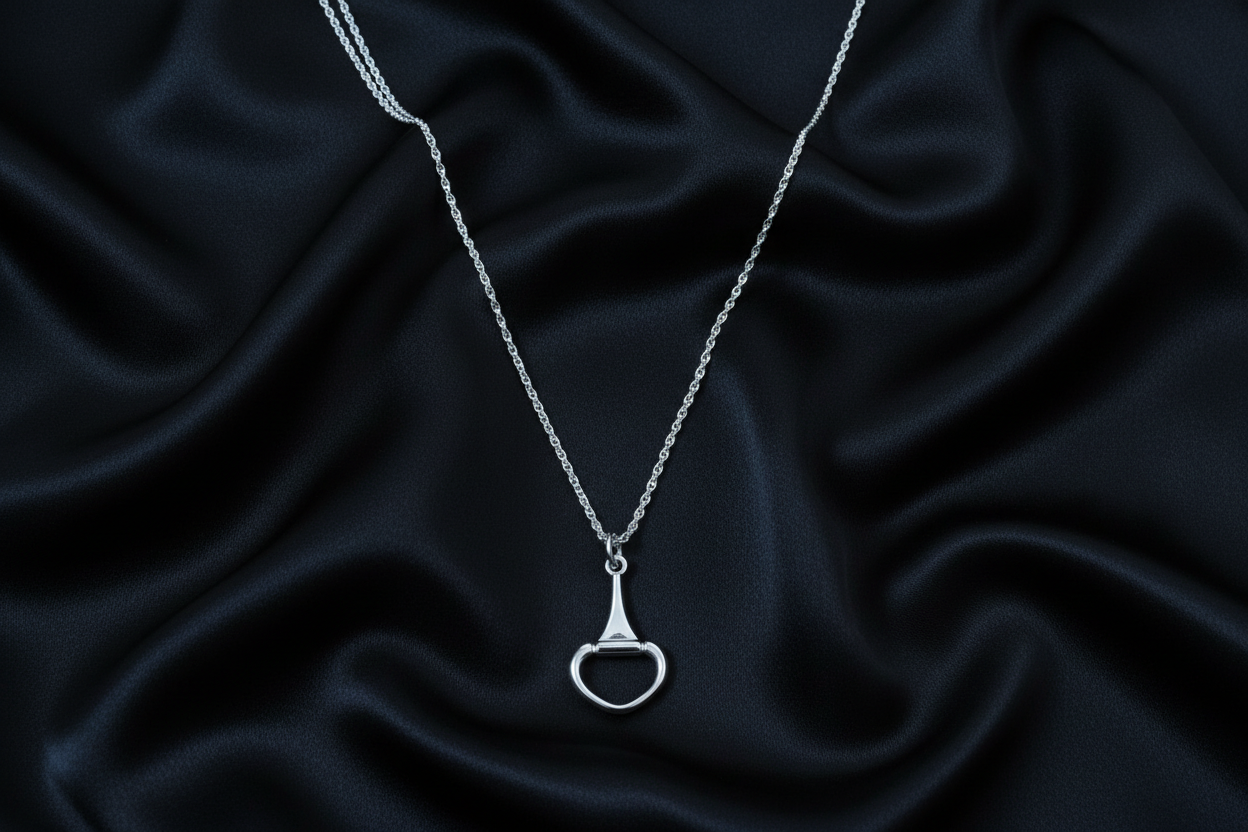 Single Snaffle Pendant & Chain