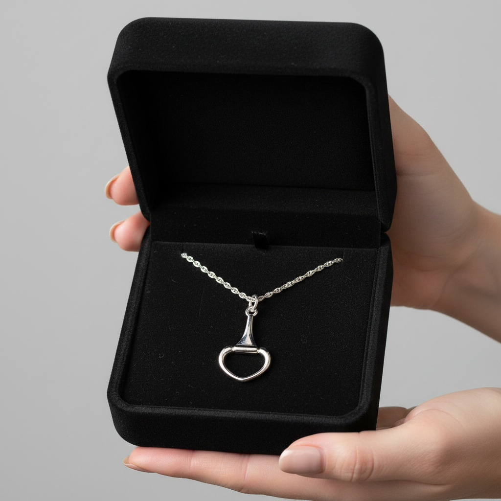 Single Snaffle Pendant & Chain