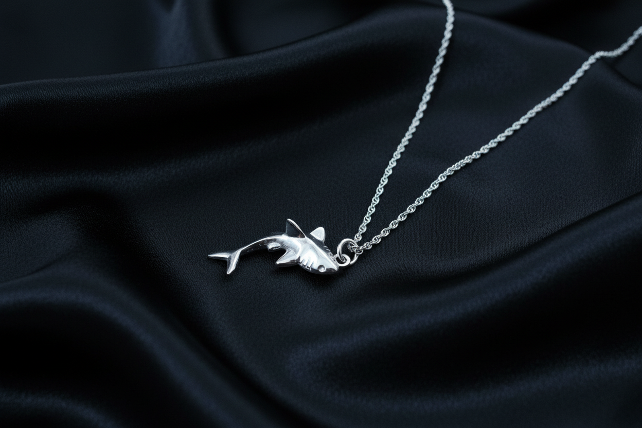 Shark Pendant & Chain