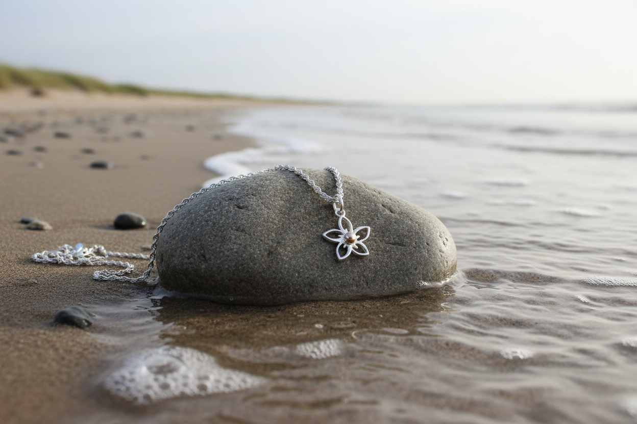 Flower Pendant & Chain