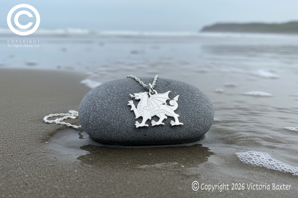 Welsh Dragon Pendant & Chain