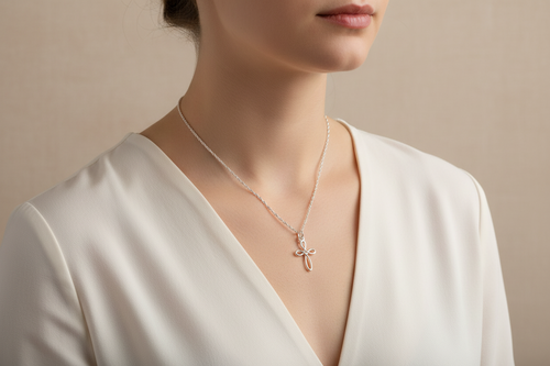 Celtic Crucifix Pendant & Chain