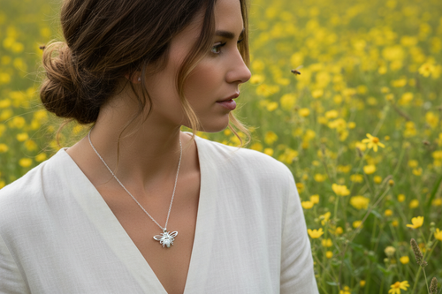 Bee Pendant & Chain - Large