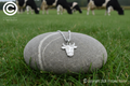Friesian Cow Etched Pendant & Chain