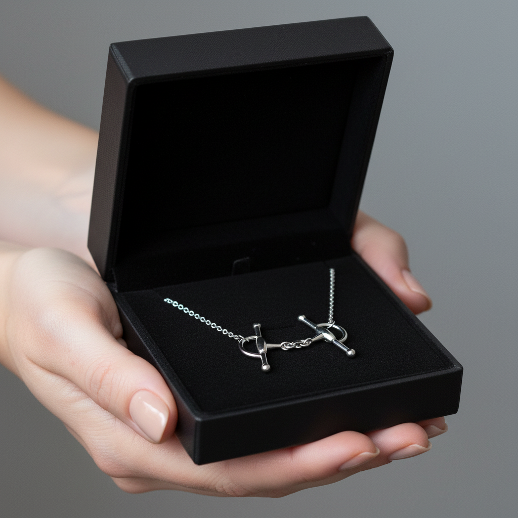 Full Cheek French Link Snaffle Bit Necklace