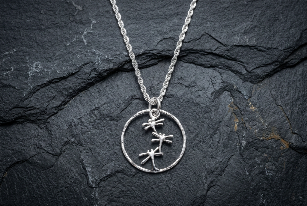 Dragonfly Circle Pendant & Chain