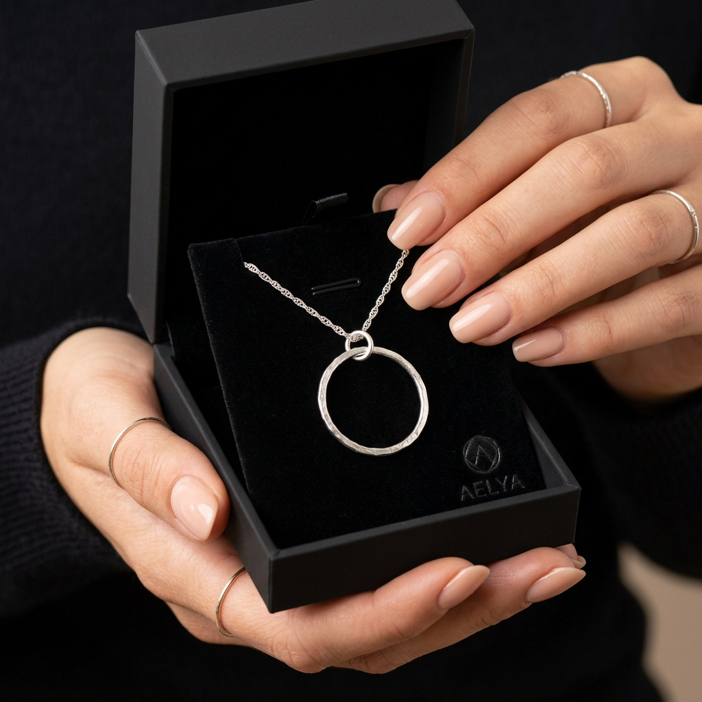 Infinity Circle Pendant & Chain
