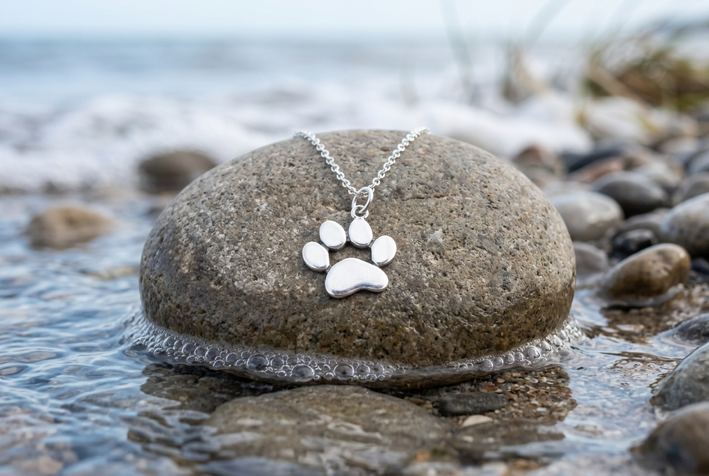 Paw Print Pendant & Chain