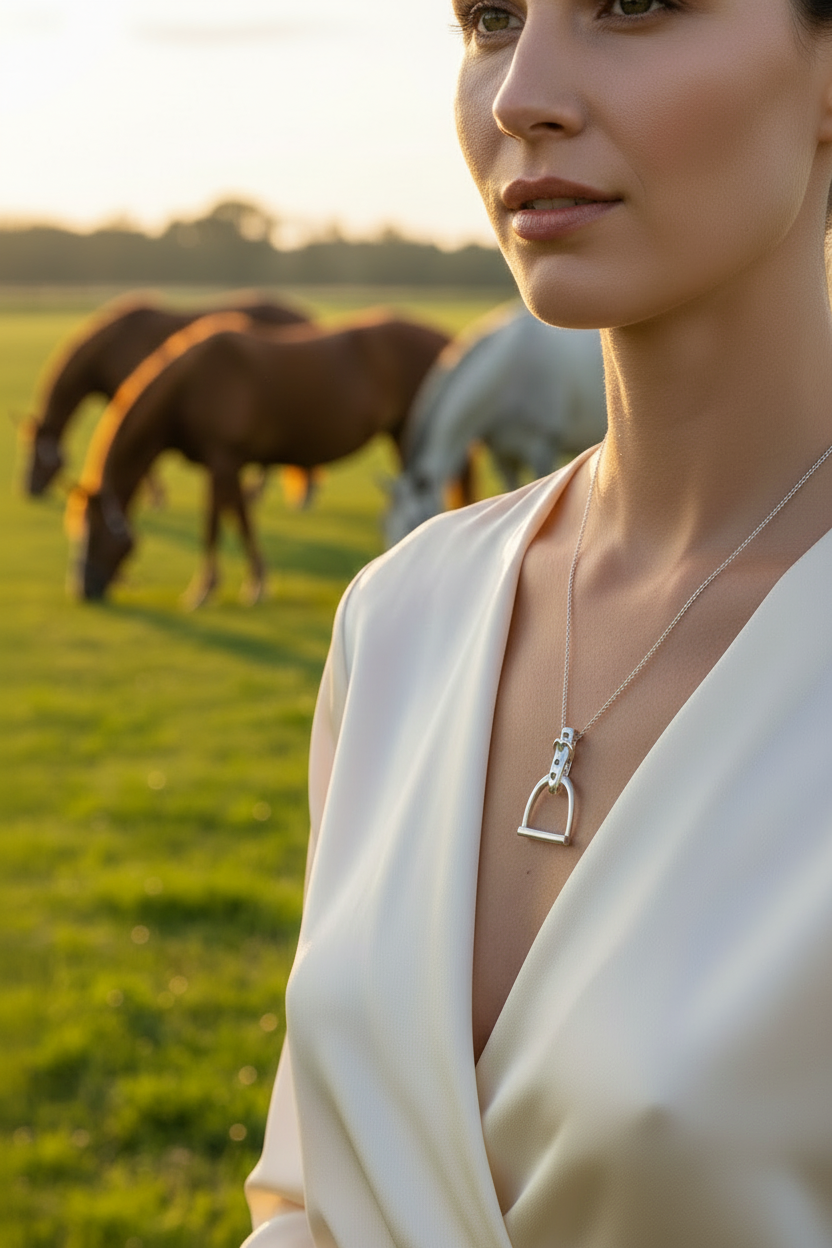 Stirrup Pendant & Chain