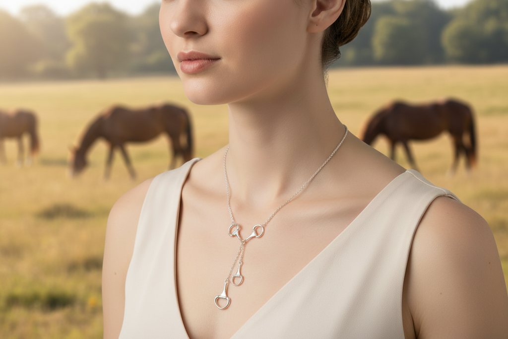 Snaffle Bit Lariat Necklace