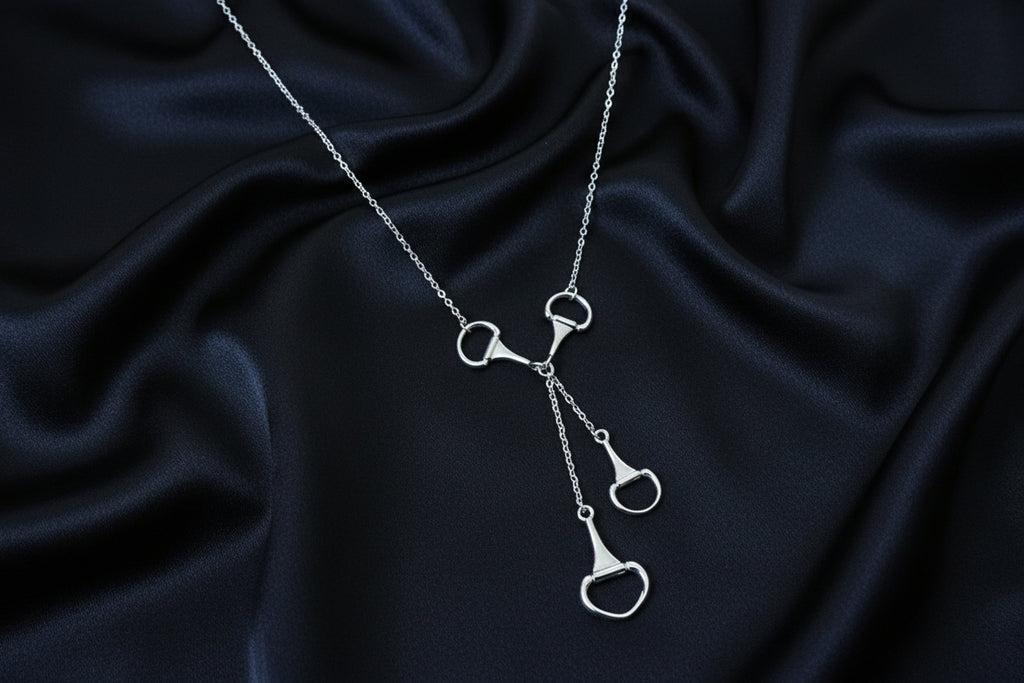 Snaffle Bit Lariat Necklace