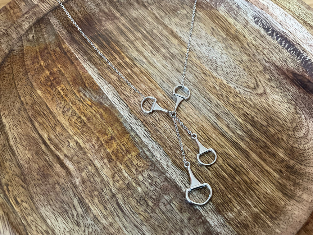 Snaffle Bit Lariat Necklace