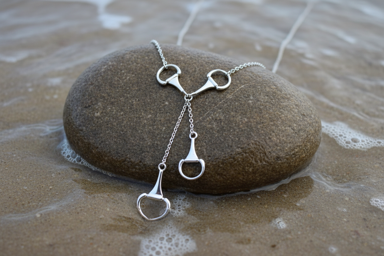 Snaffle Bit Lariat Necklace