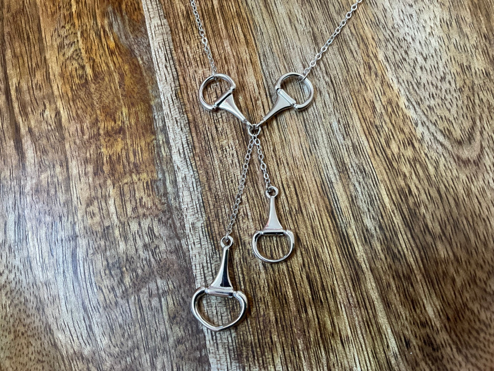 Snaffle Bit Lariat Necklace
