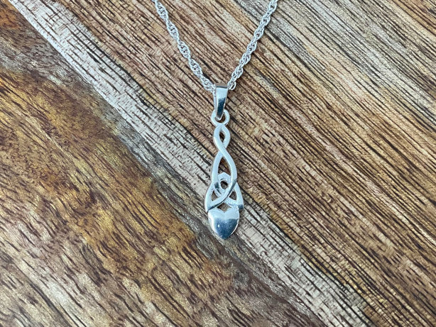 Welsh Love Spoon Pendant & Chain