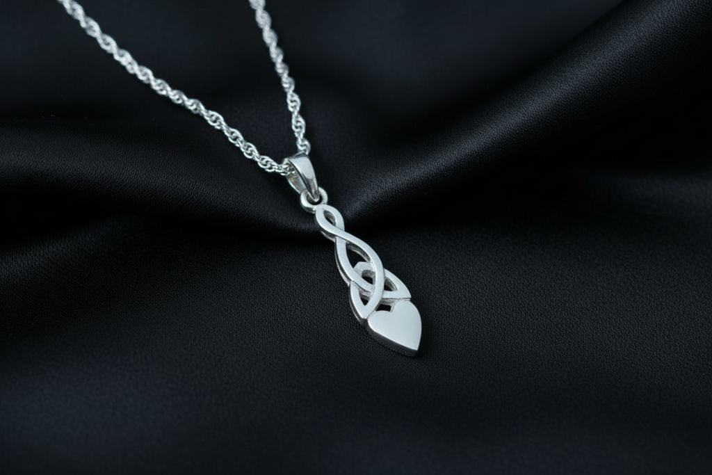 Welsh Celtic Love Spoon Pendant & Chain