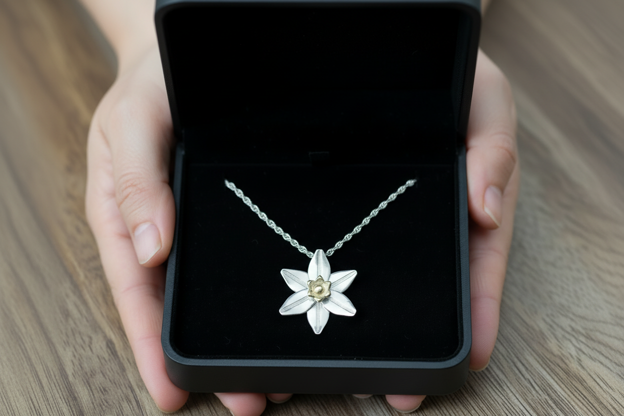 Daffodil Pendant & Chain