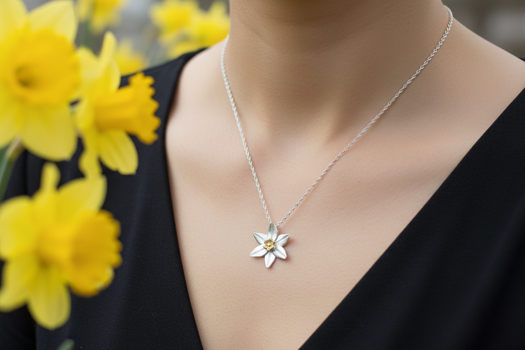 Daffodil Pendant & Chain