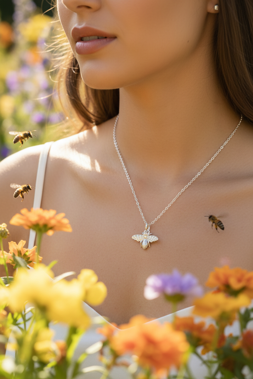 Bee Pendant & Chain