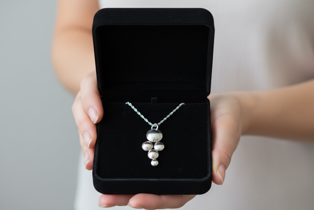 Domed Pendant & Chain