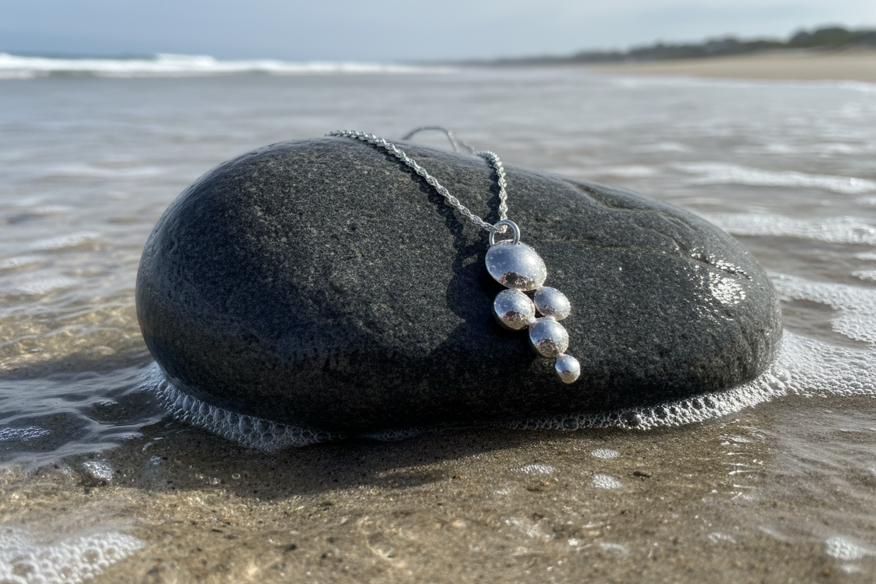 Domed Pendant & Chain