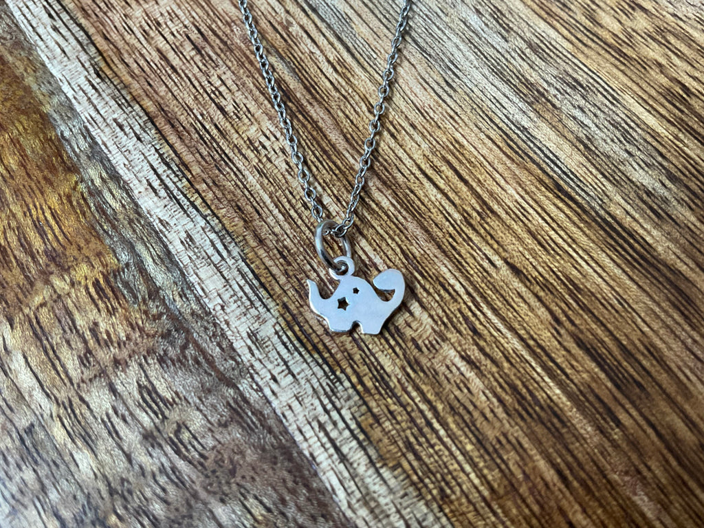 Diplodocus Dinosaur Pendant & Chain