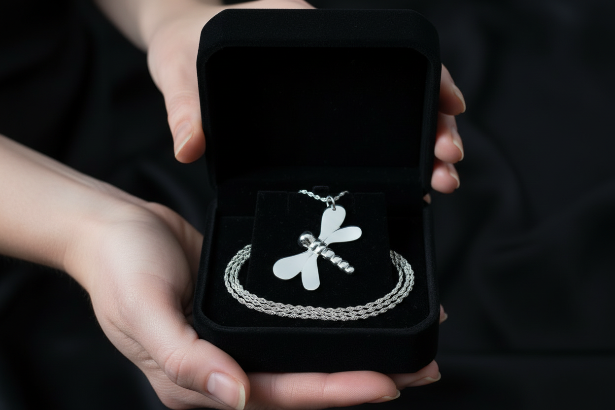 Dragonfly Pendant & Chain