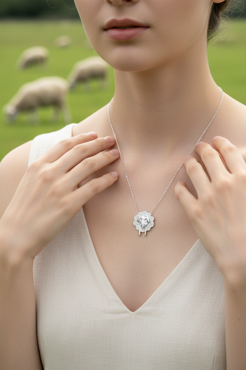 Sheep Pendant & Chain