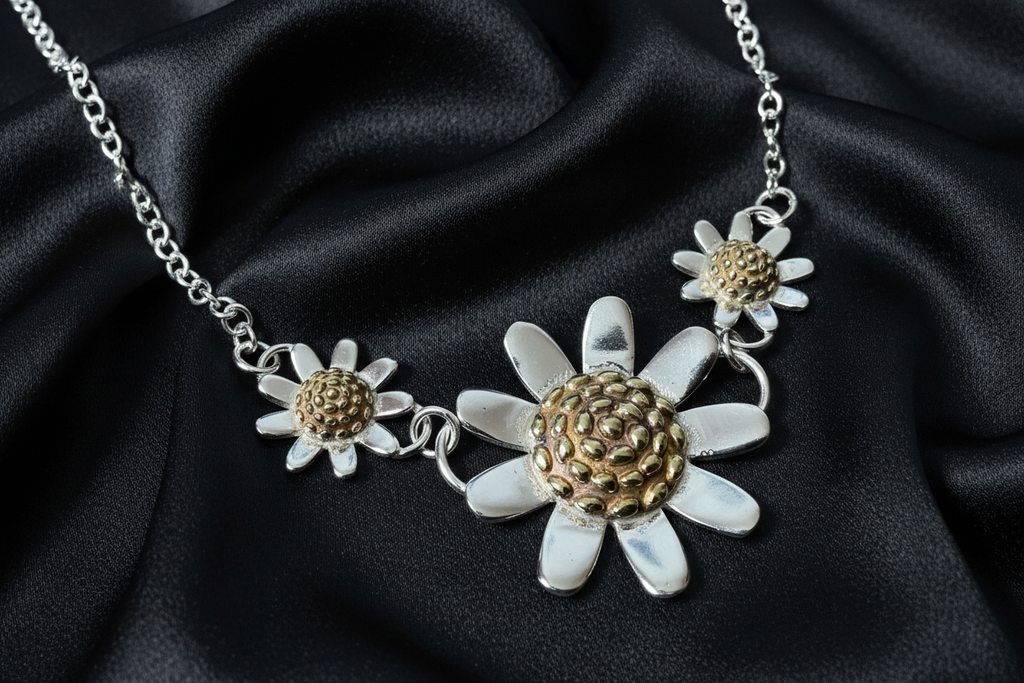 Sunflower Trio Necklace