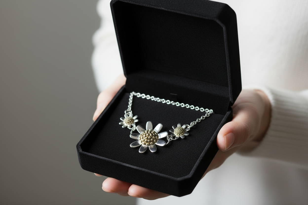 Sunflower Trio Necklace