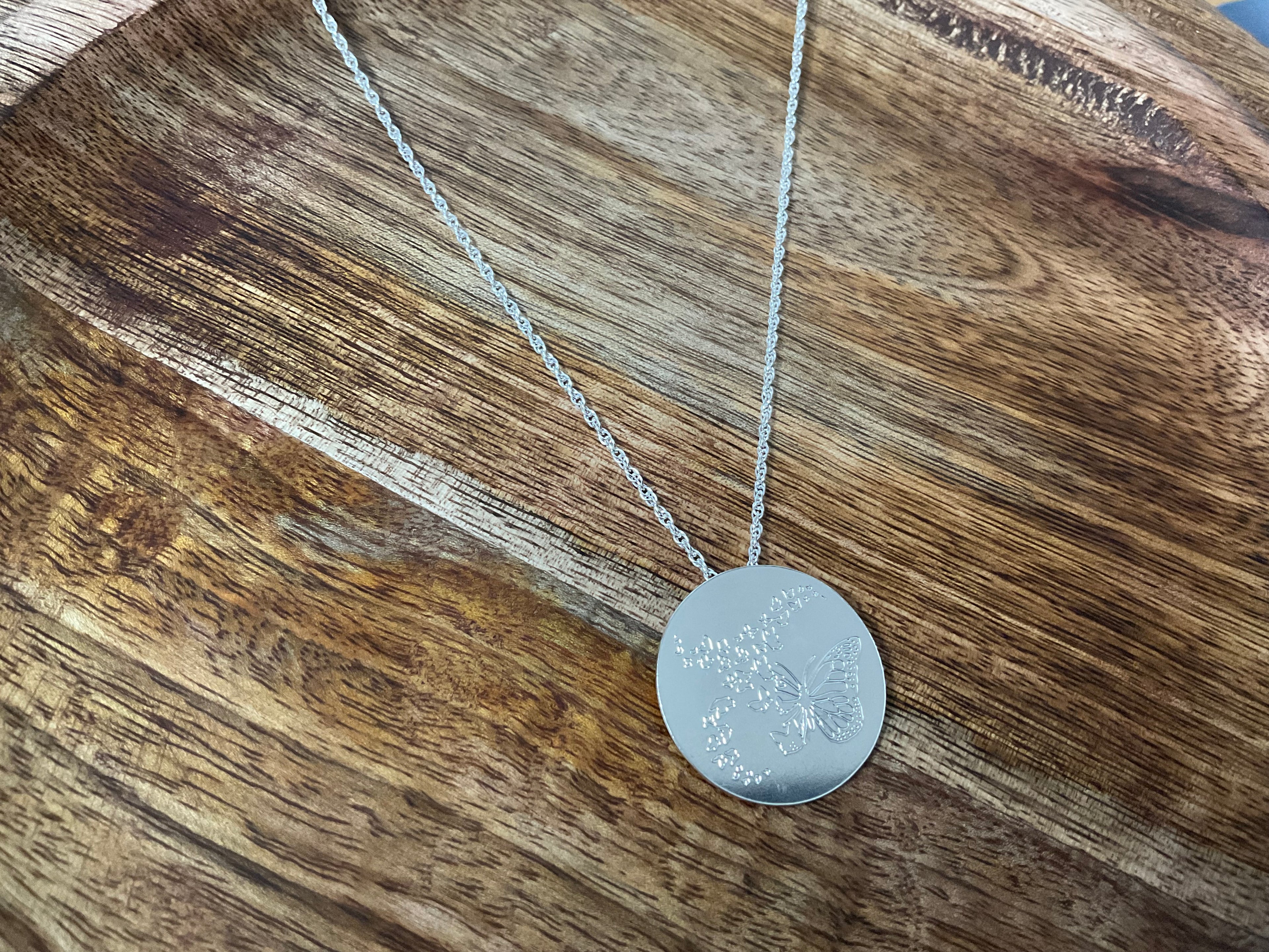 Butterfly Pendant & Chain