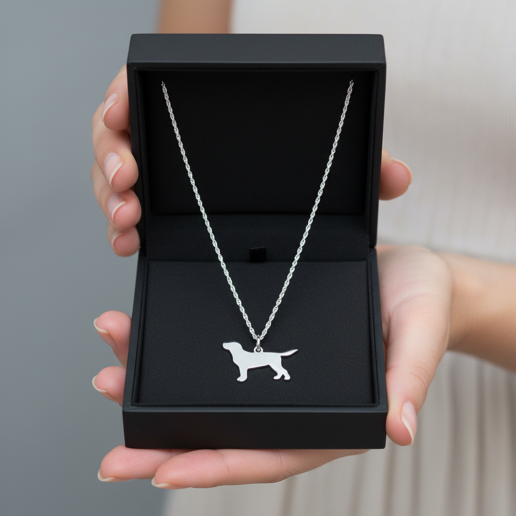 Labrador Dog Pendant & Chain