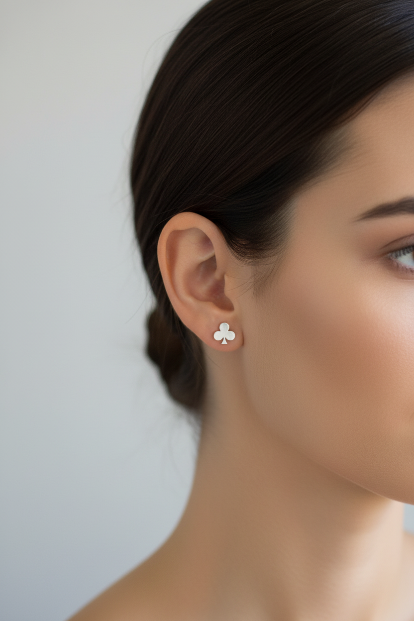 Club & Spade Mismatched Stud Earrings