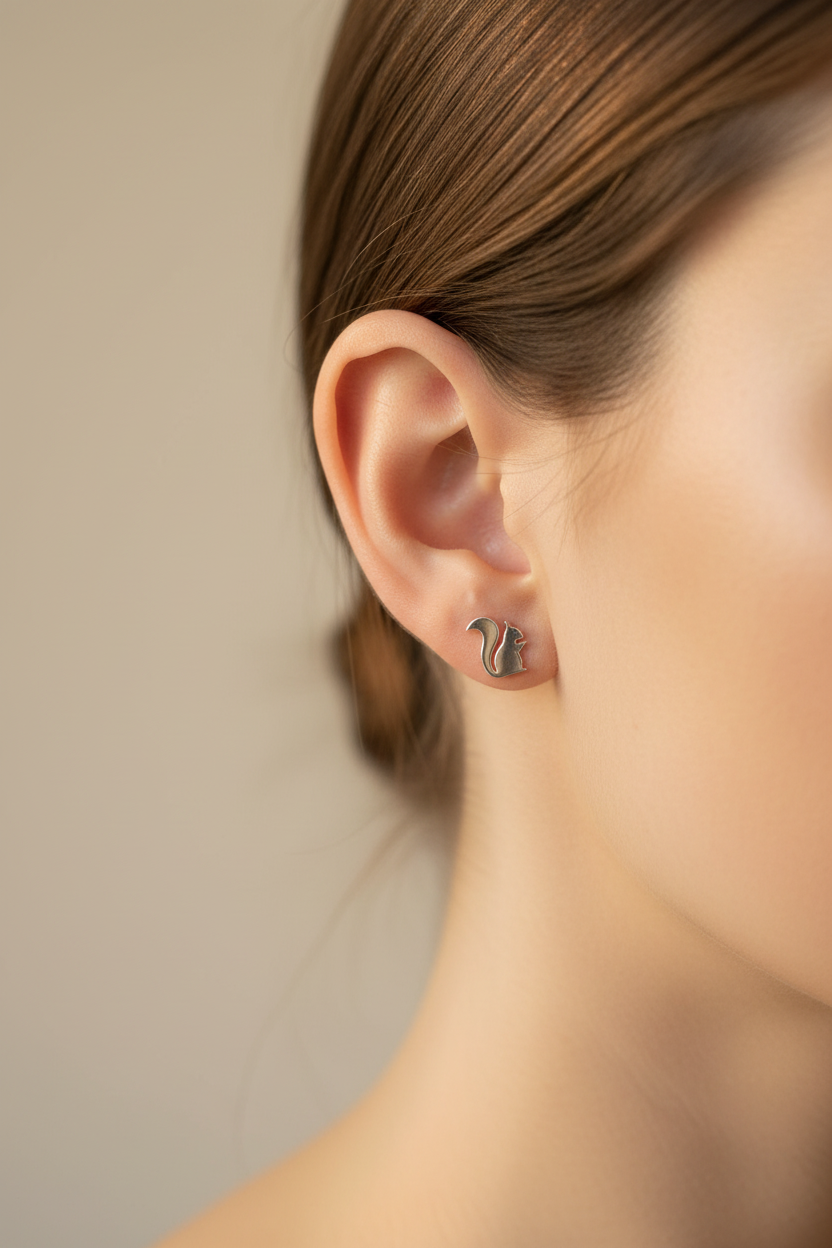 Squirrel Stud Earrings
