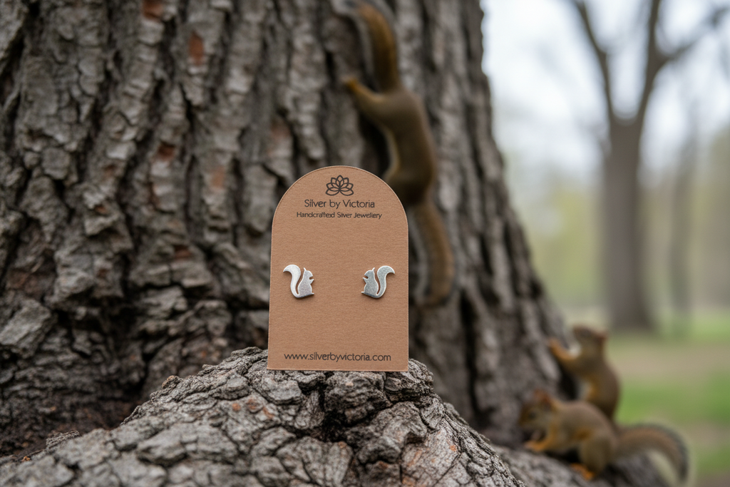 Squirrel Stud Earrings