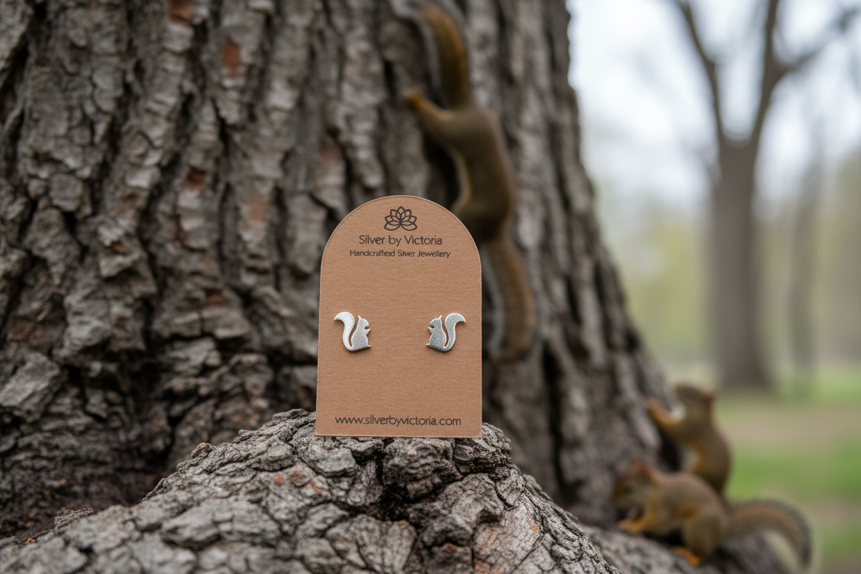 Squirrel Stud Earrings