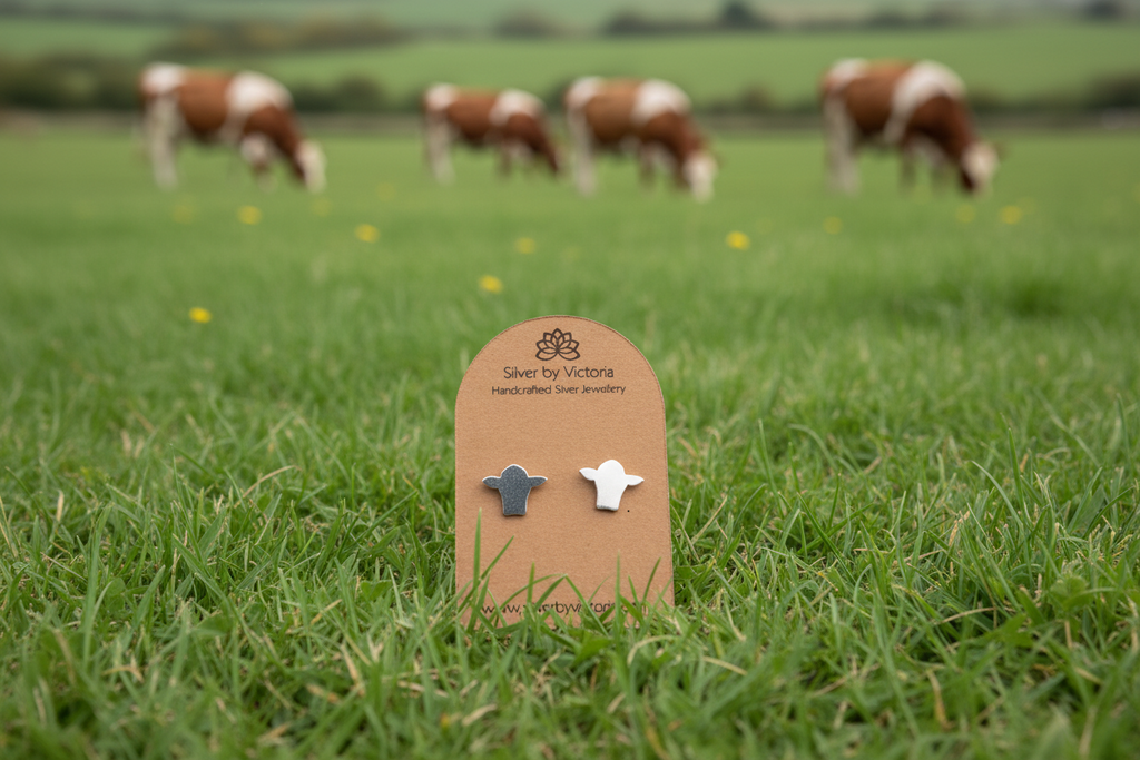 Cow Stud Earrings